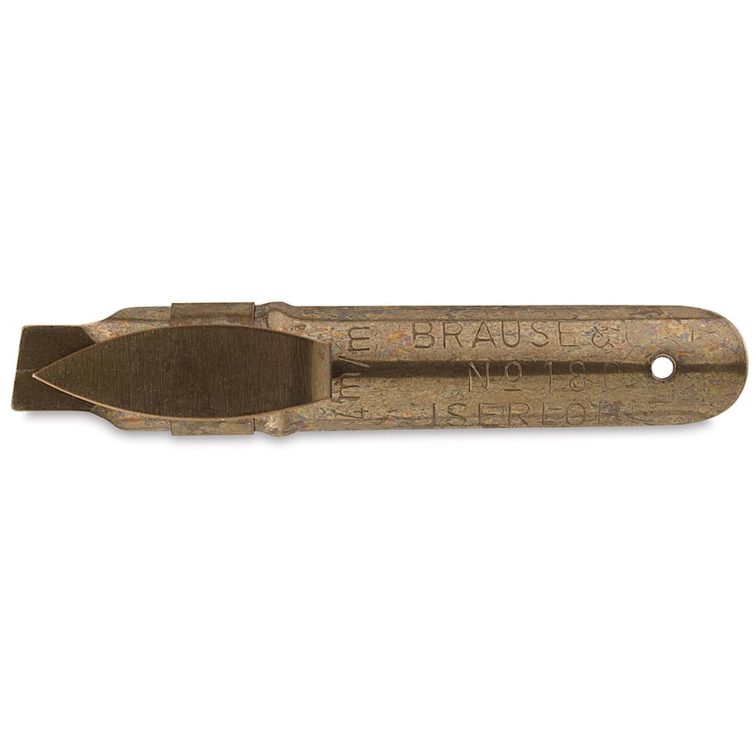 Open in modal - Brause No. 180 Bandzug Calligraphy Nib - 4 mm Tip