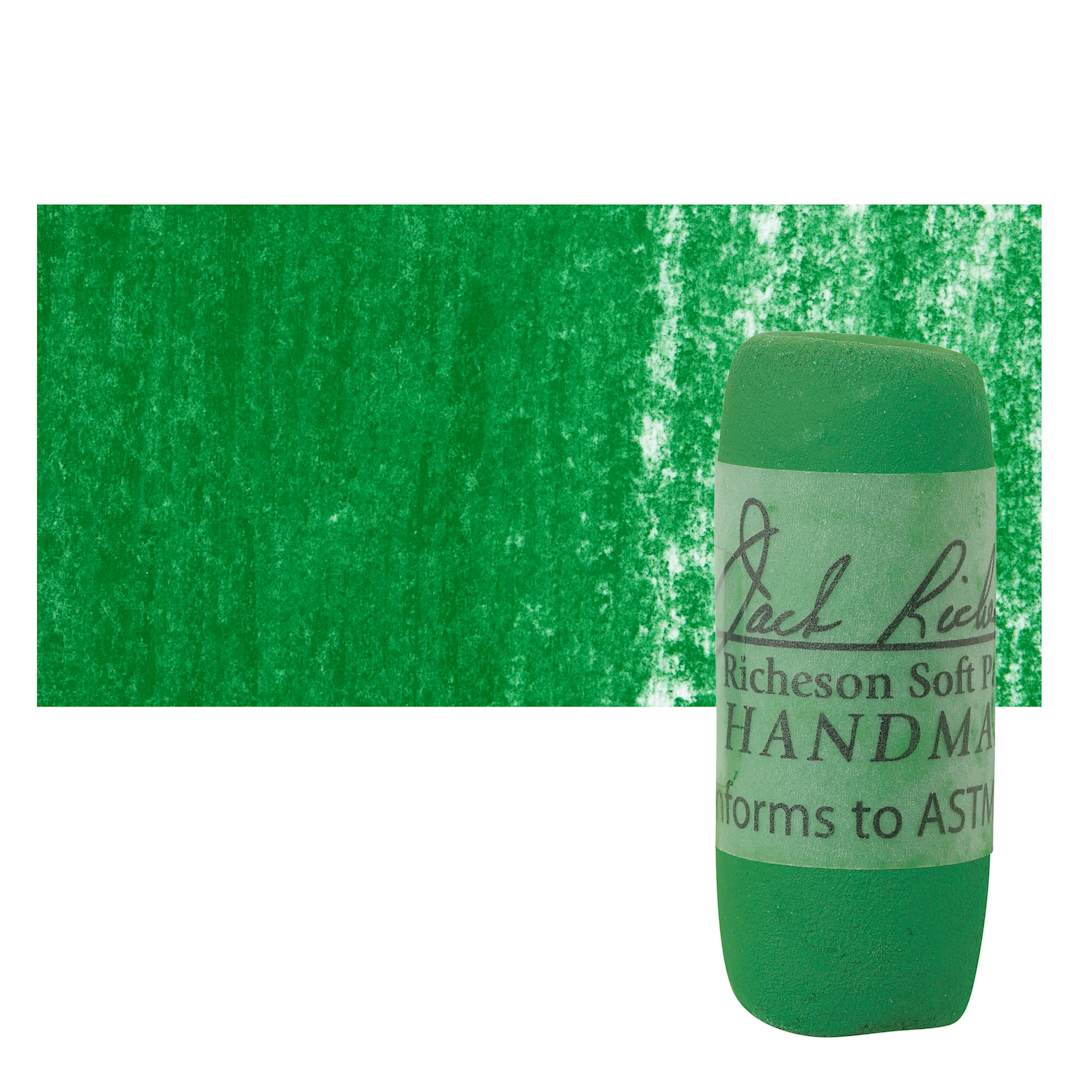 Open in modal - Richeson Soft Handrolled Pastel - Green G19, pastel and swatch