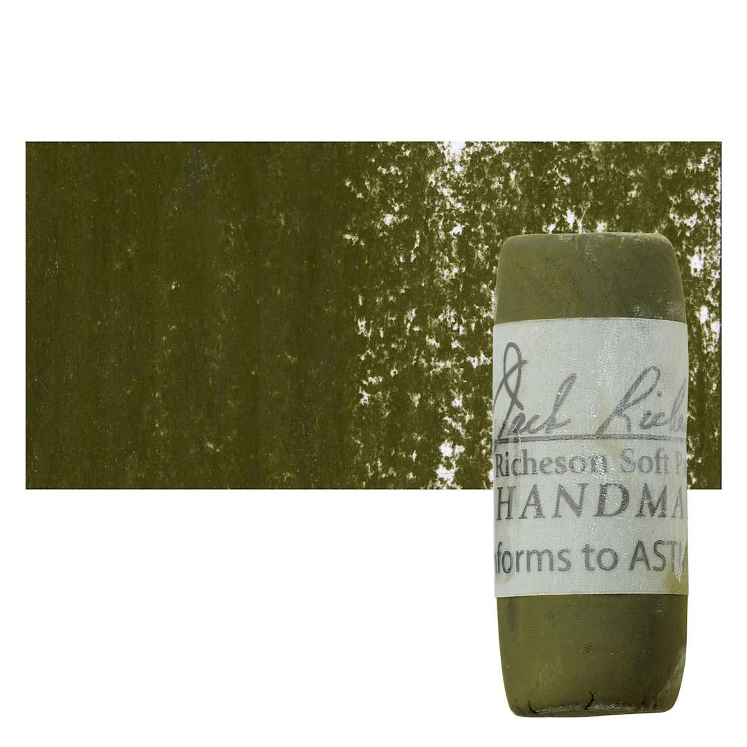 Open in modal - Richeson Soft Handrolled Pastel - Earth Brown EB47, pastel and swatch