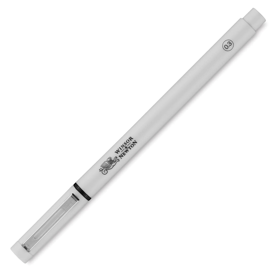 Open in modal - Winsor & Newton Fineliner - Black, 0.3 mm, cap on