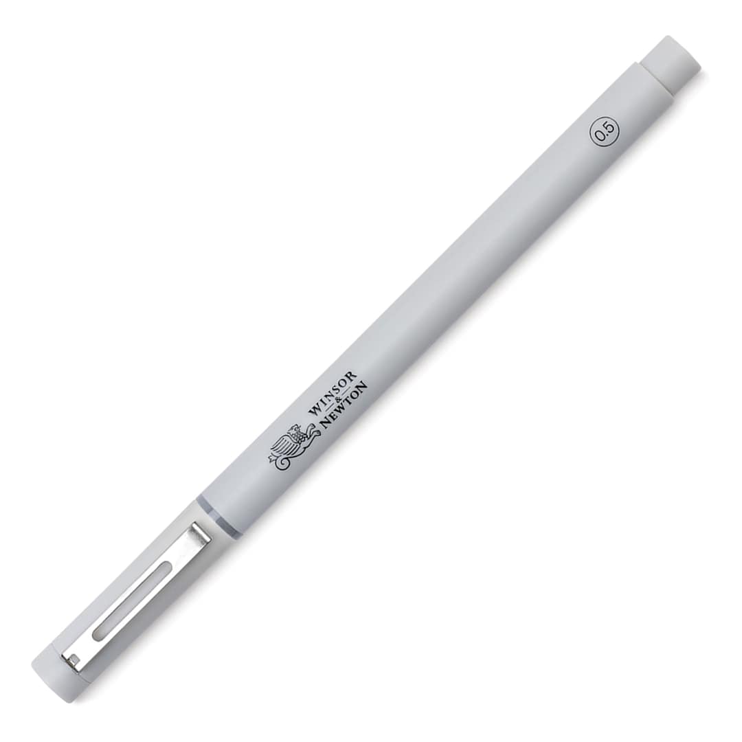 Open in modal - Winsor & Newton Fineliner - Cool Grey, 0.5 mm, cap on