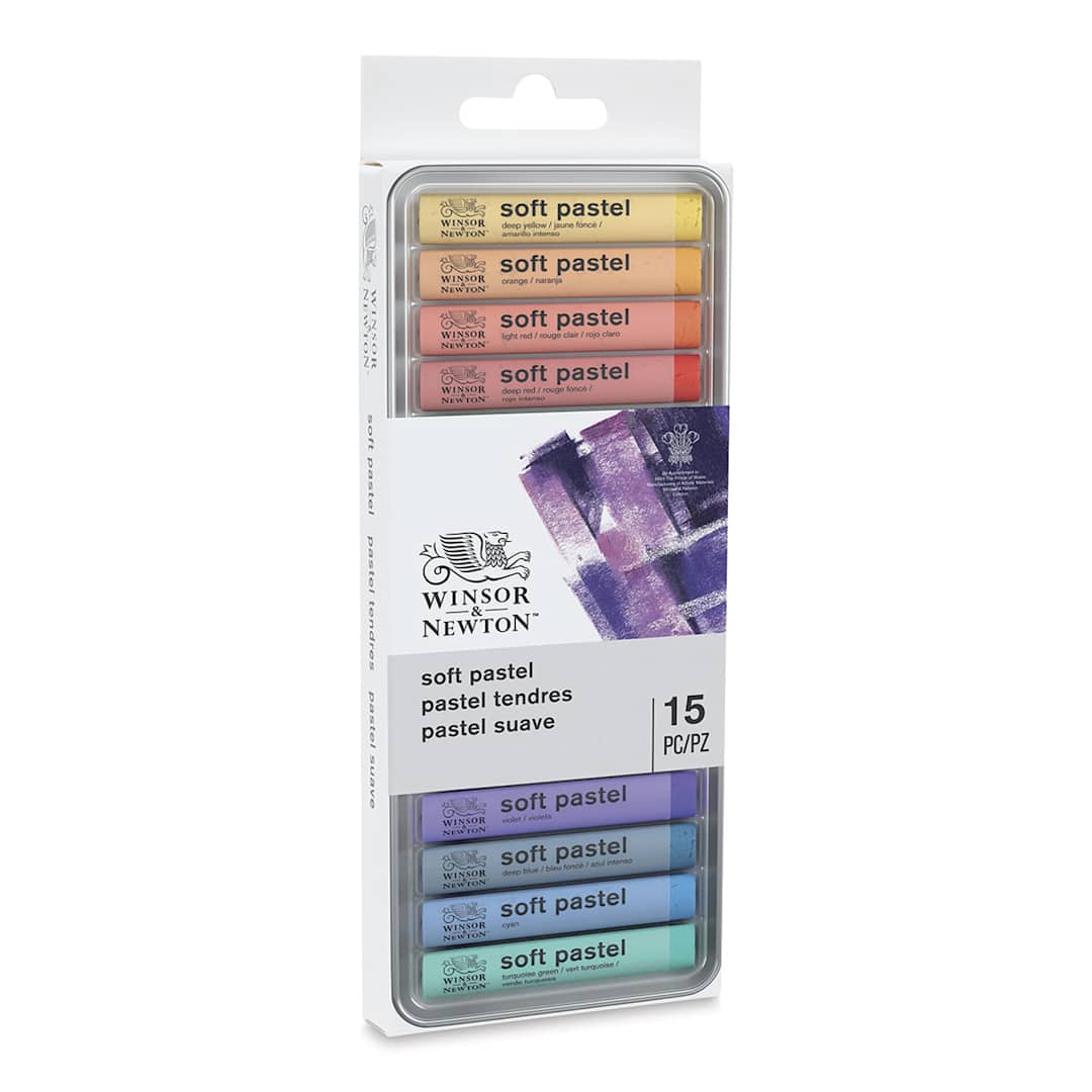 Open in modal - Winsor & Newton Soft Pastel Set - Set of 15, Front Of Package