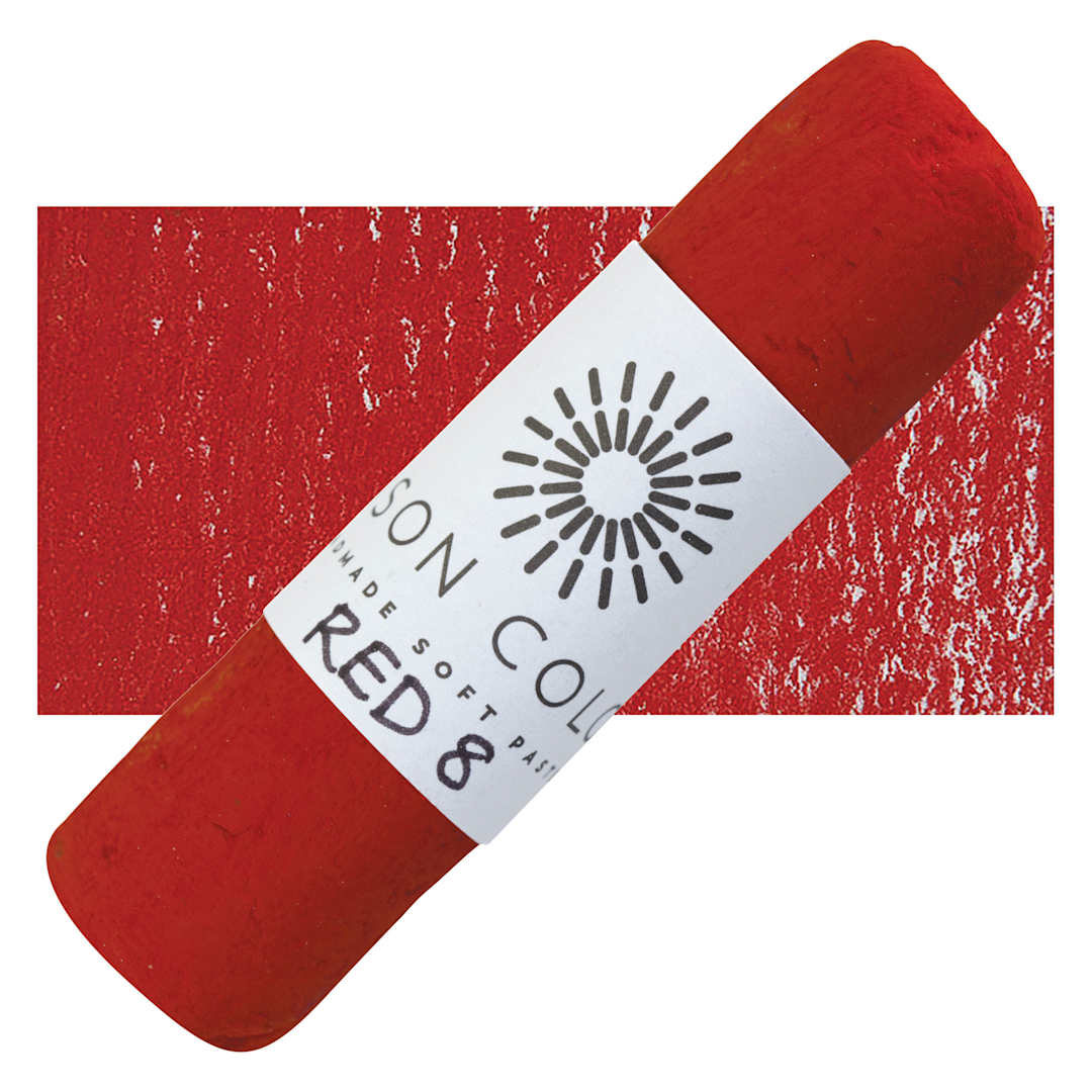 Open in modal - Unison Large Soft Pastel - Red 8 pastel and swatch