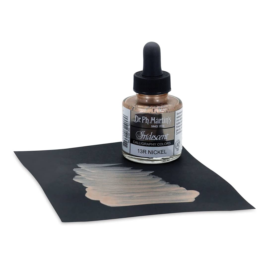 Open in modal - Dr. Ph. Martin's Iridescent Calligraphy Ink - Nickel, 1 oz