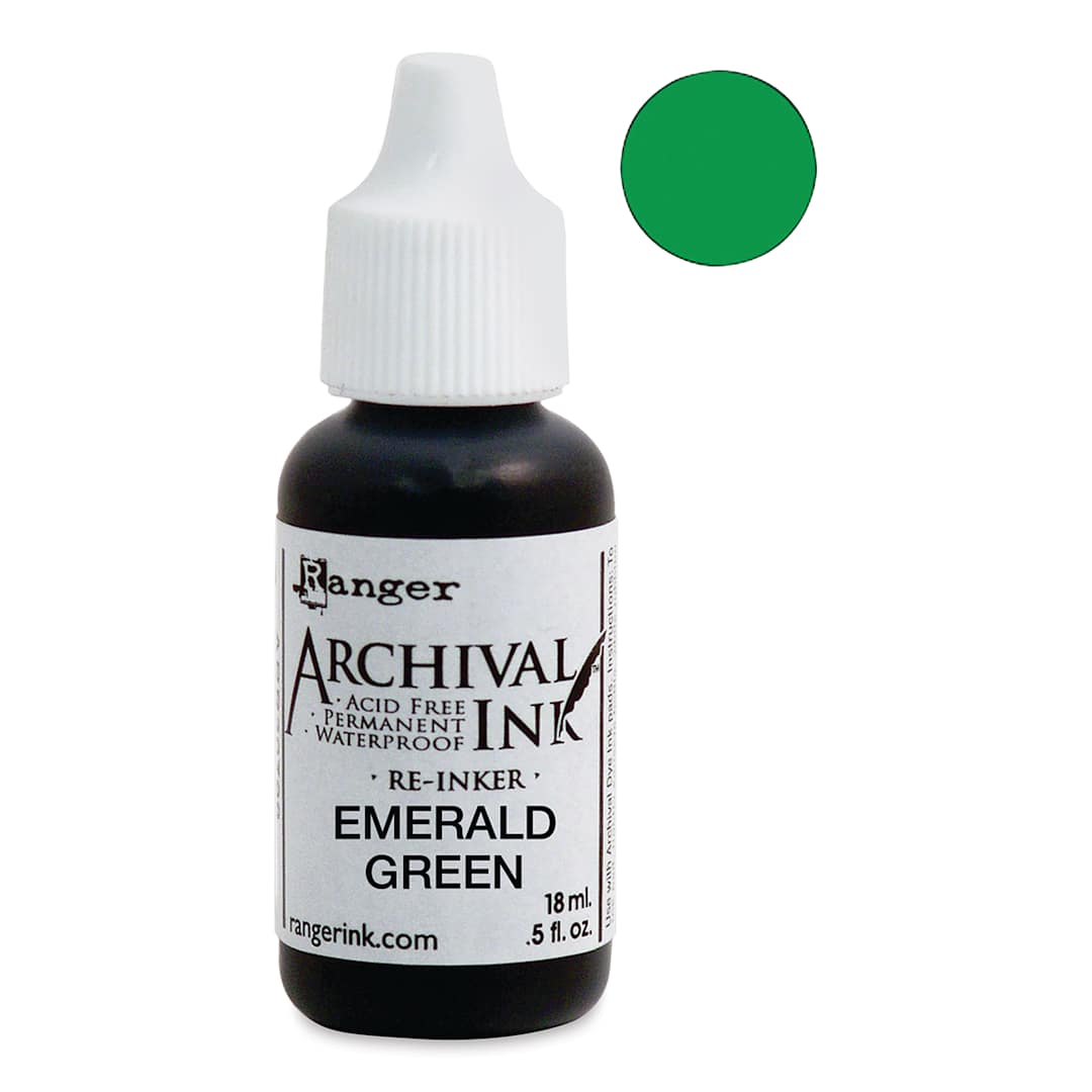 Open in modal - Ranger Archival Ink Pad Re-Inker - Emerald Green