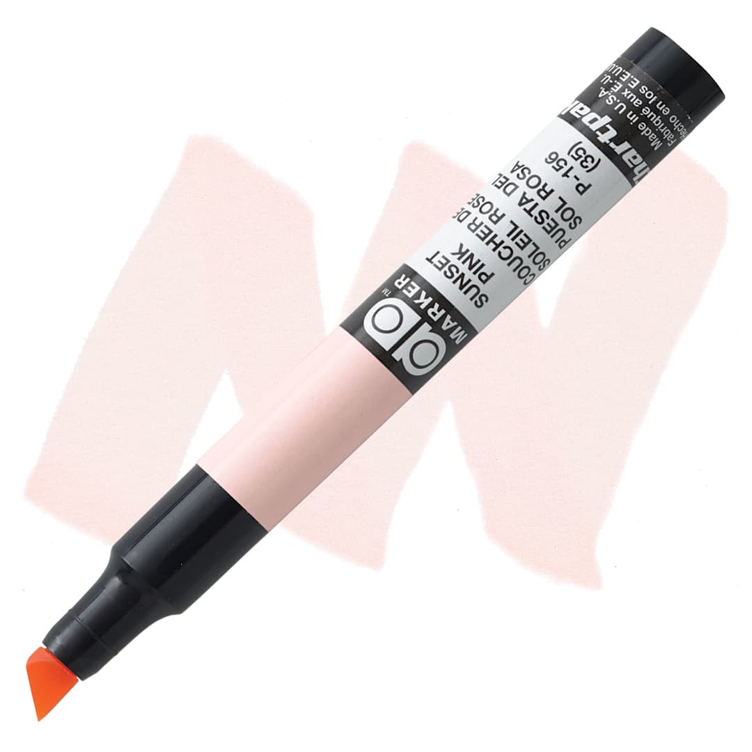 Open in modal - Chartpak Ad Marker - Sunset Pink marker and swatch