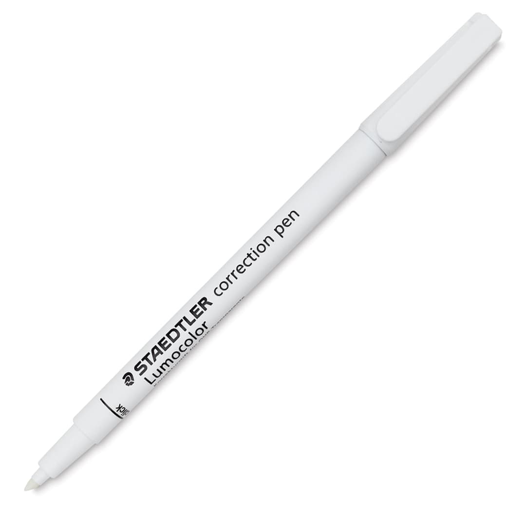 Open in modal - Staedtler Lumocolor Correction Pen - Chisel Tip, cap off