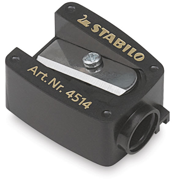 Open in modal - Stabilo CarbOthello Sharpener - Angled view showing blade