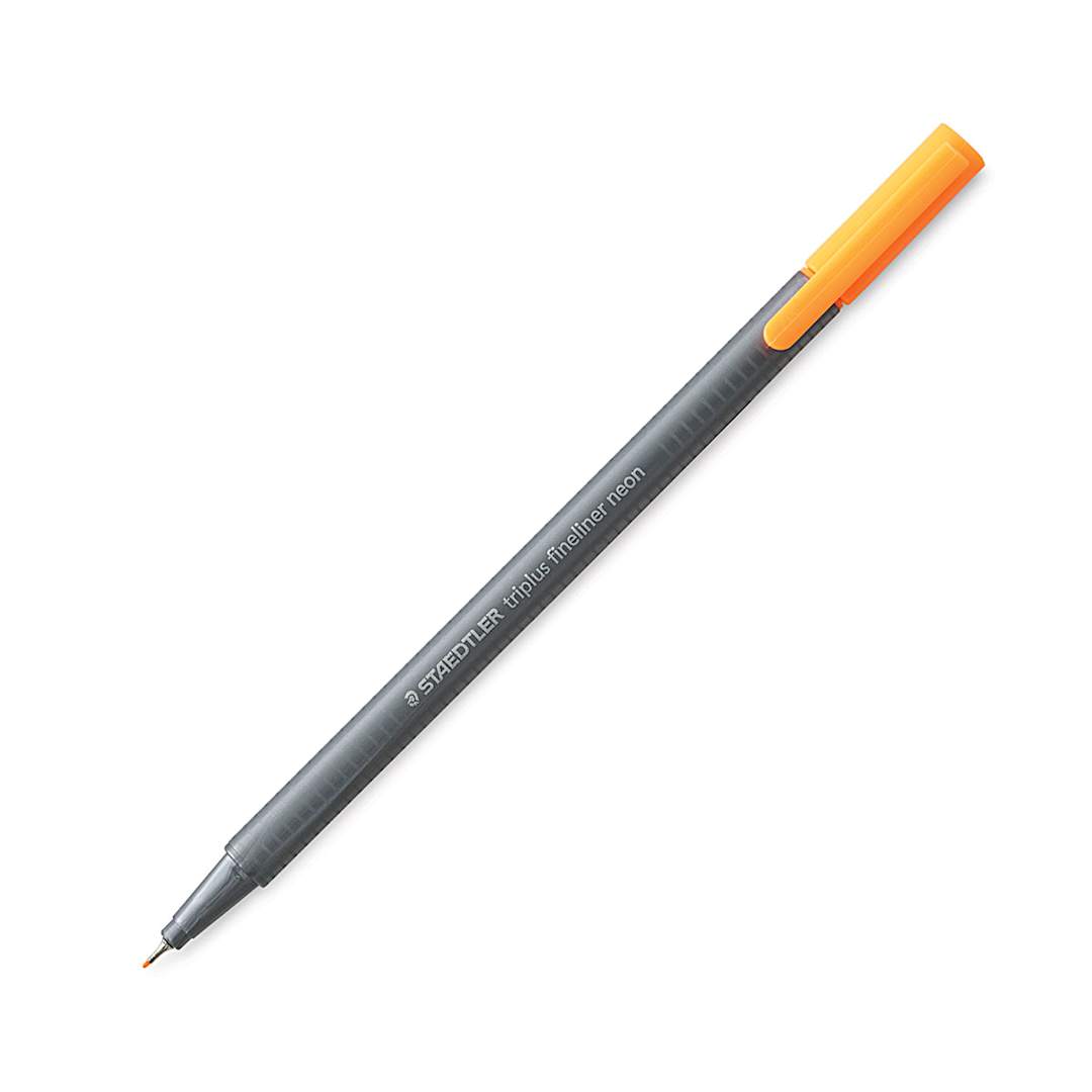 Open in modal - Staedtler Triplus Fineliner Pen - Neon Orange