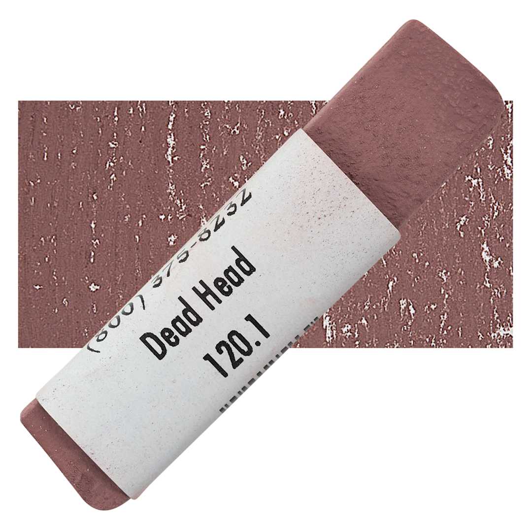Open in modal - Great American Handmade Pastel - Dead Head 1, 120.1 pastel and swatch