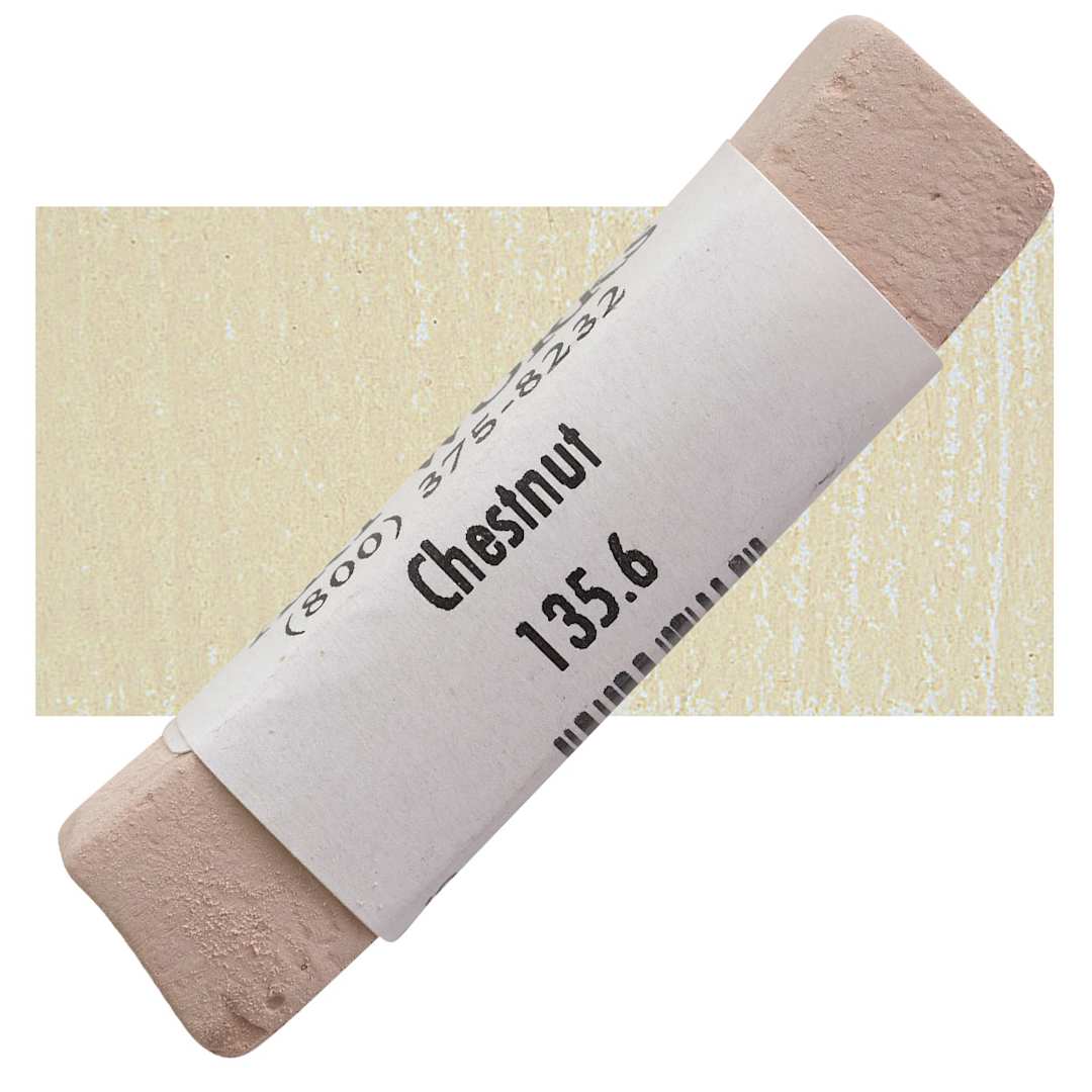 Open in modal - Great American Handmade Pastel - Chestnut 6, 135.6 pastel and swatch