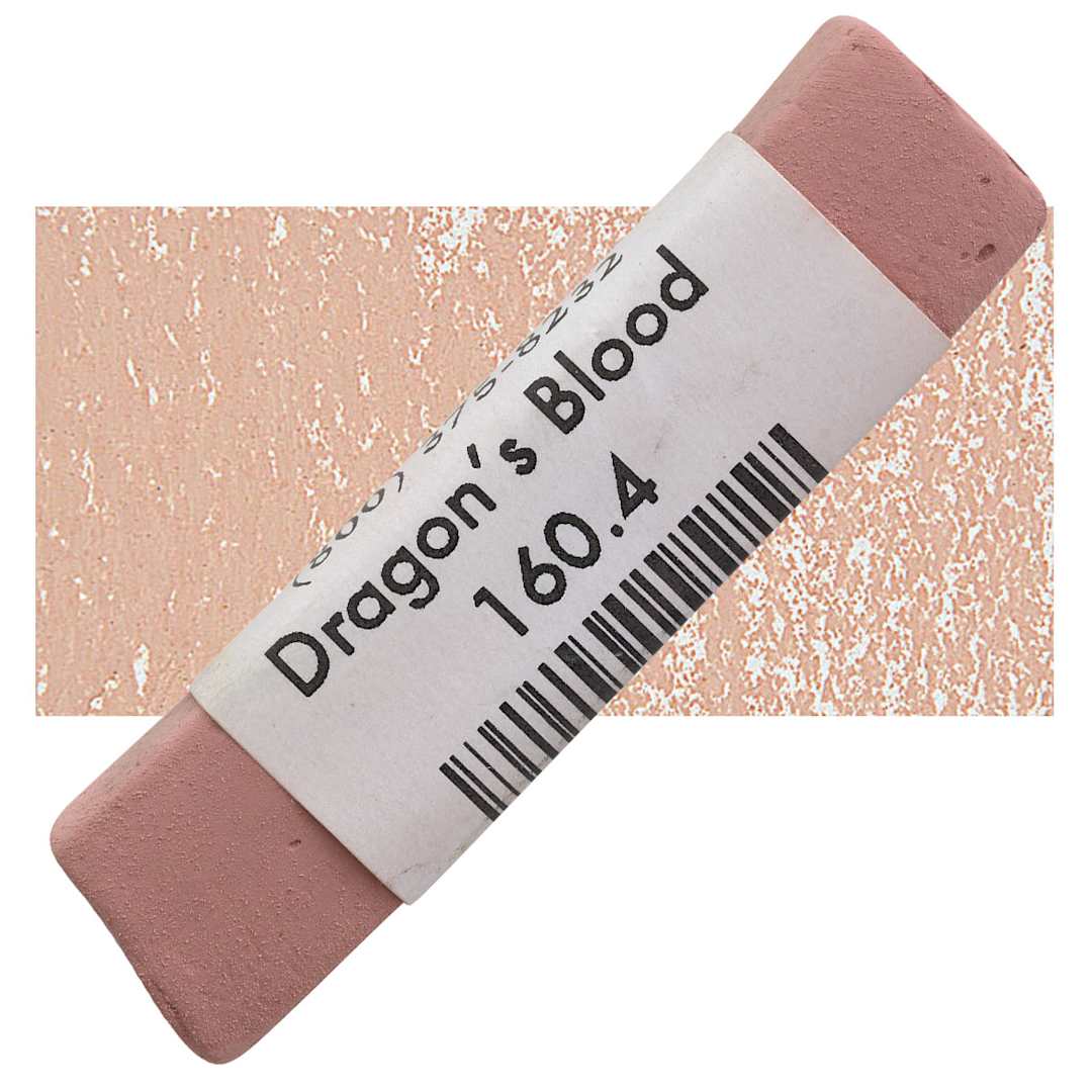 Open in modal - Great American Handmade Pastel - Dragons Blood 4, 160.4 pastel and swatch