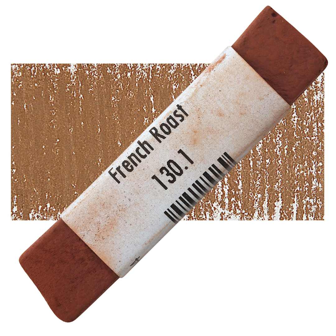Open in modal - Great American Handmade Pastel - French Roast 1, 130.1 pastel and swatch