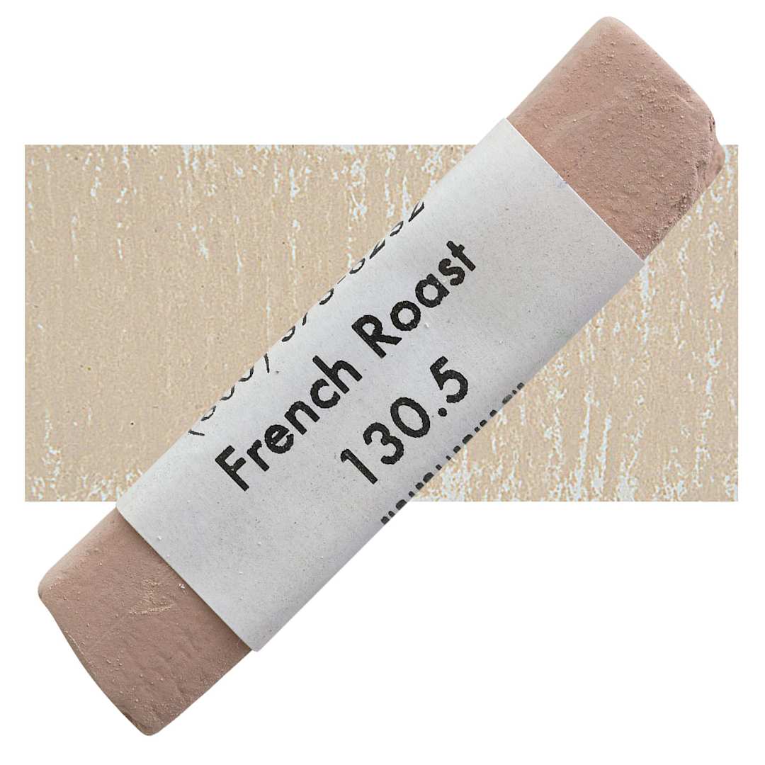 Open in modal - Great American Handmade Pastel - French Roast 5, 130.5 pastel and swatch