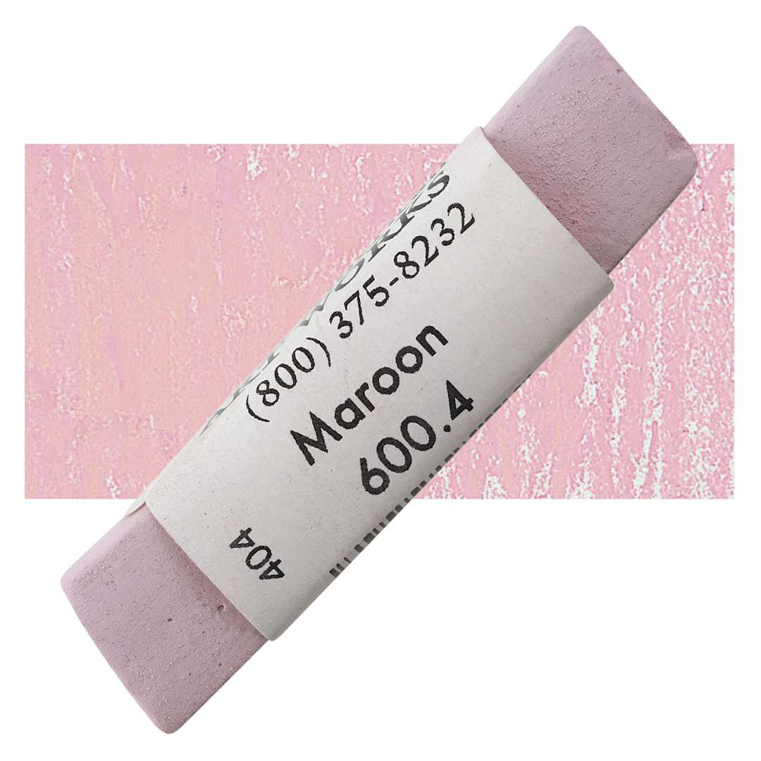 Open in modal - Great American Handmade Pastel - Maroon 4,600.4 pastel and swatch