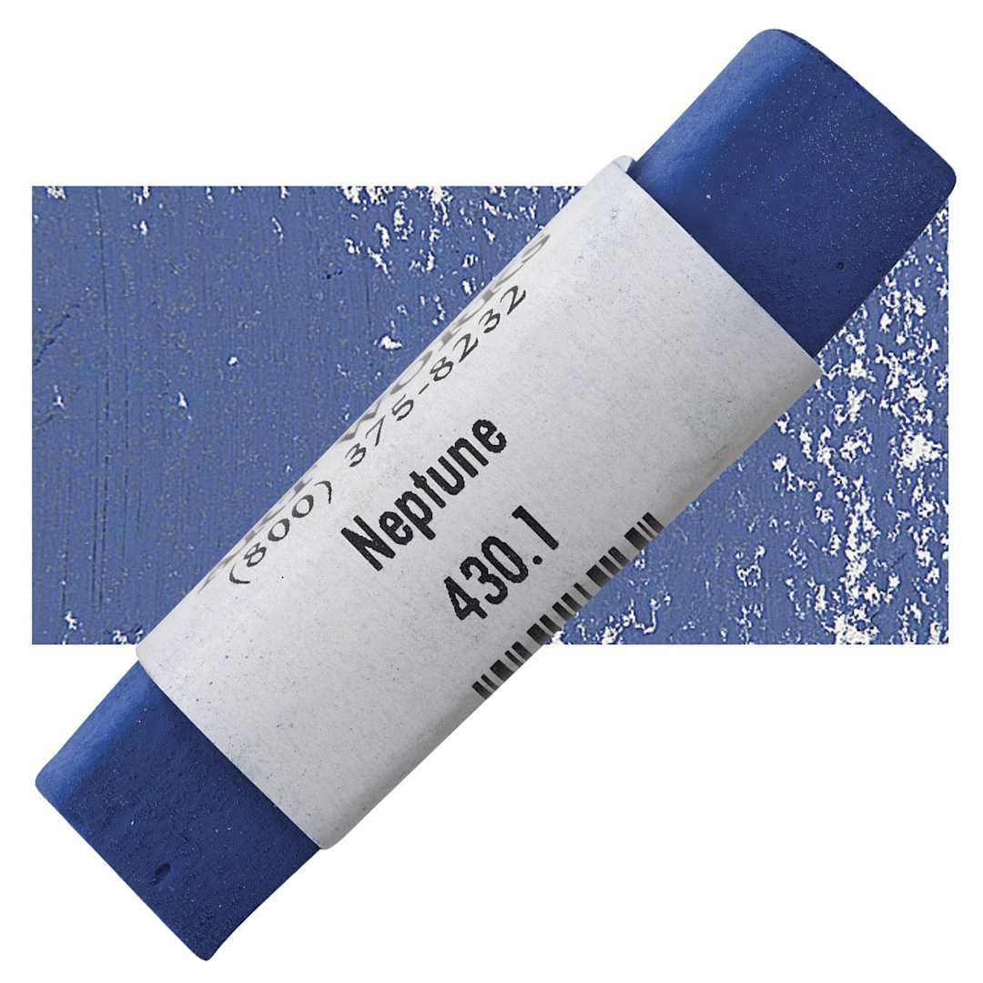 Open in modal - Great American Handmade Pastel - Neptune 1, 430.1 pastel and swatch