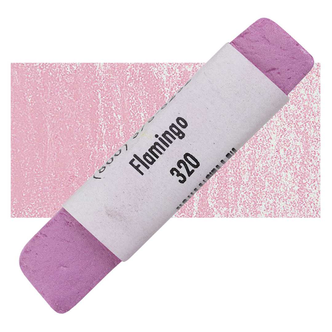 Open in modal - Great American Handmade Pastel - Pearlescent Flamingo, 320 pastel and swatch