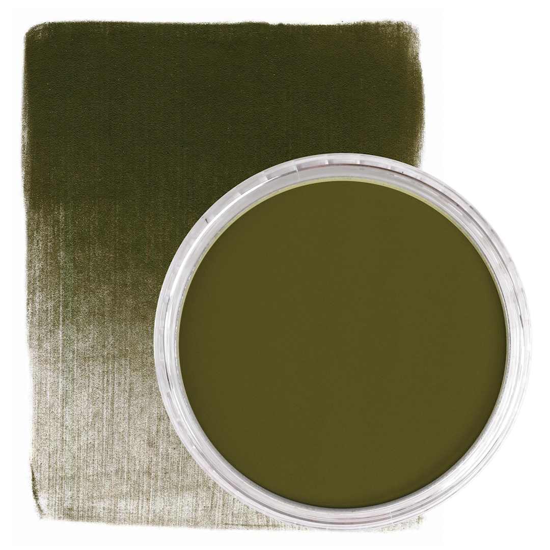 Open in modal - PanPastel Artists’ Painting Pastel - Bright Yellow Green Extra Dark, 680.1, swatch and pan