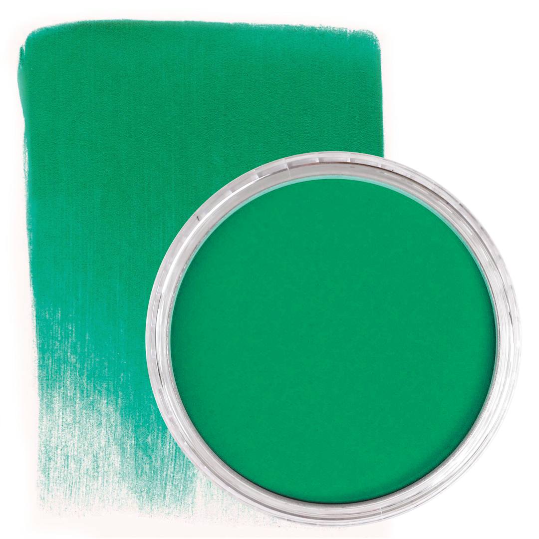 Open in modal - PanPastel Artists’ Painting Pastel - Phthalo Green, 620.5, pan and swatch
