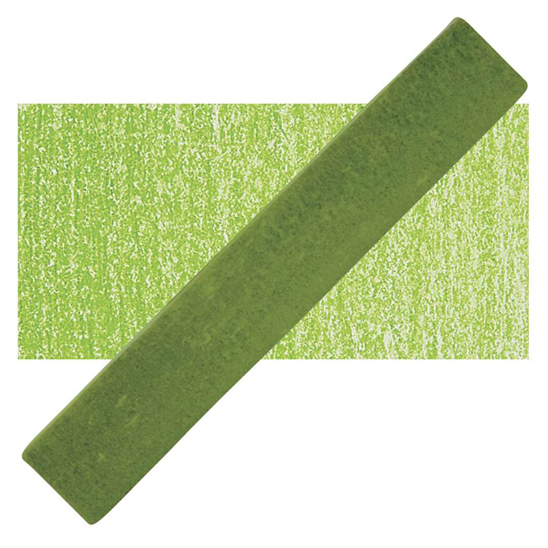Open in modal - Holbein Artists' Soft Pastel - Olive Green pastel and swatch