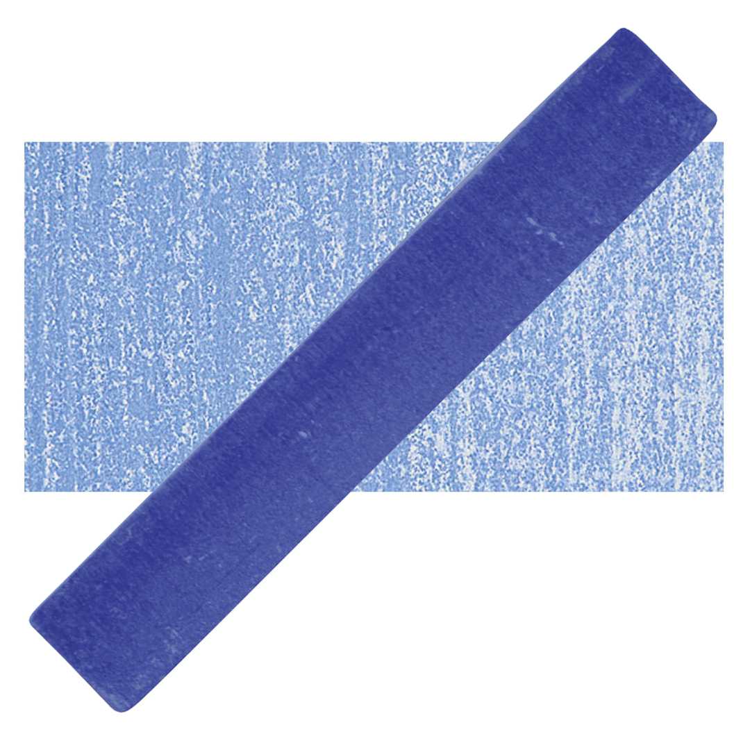 Open in modal - Holbein Artists' Soft Pastel - Ultramarine Blue Light pastel and swatch
