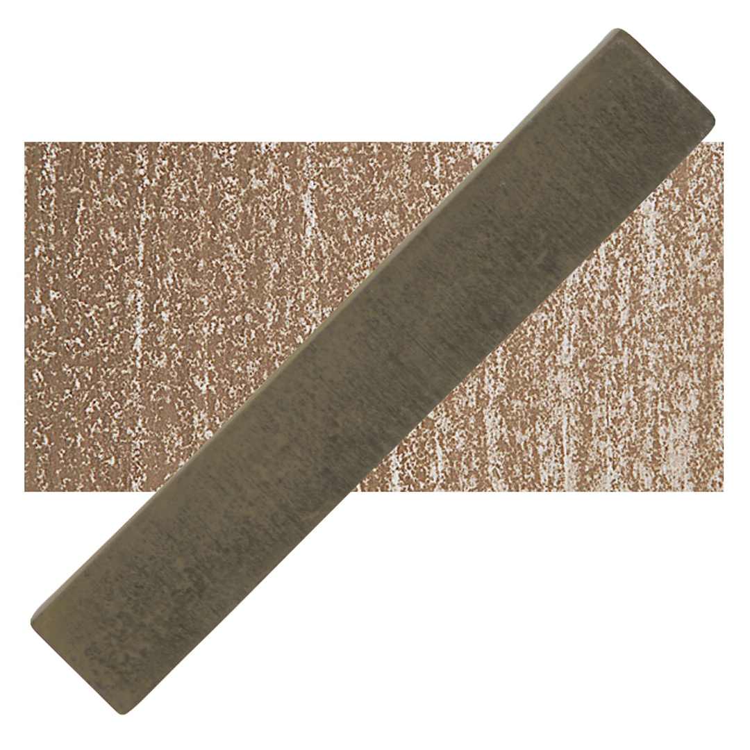 Open in modal - Holbein Artists' Soft Pastel - Vandyke Brown 2 pastel and swatch