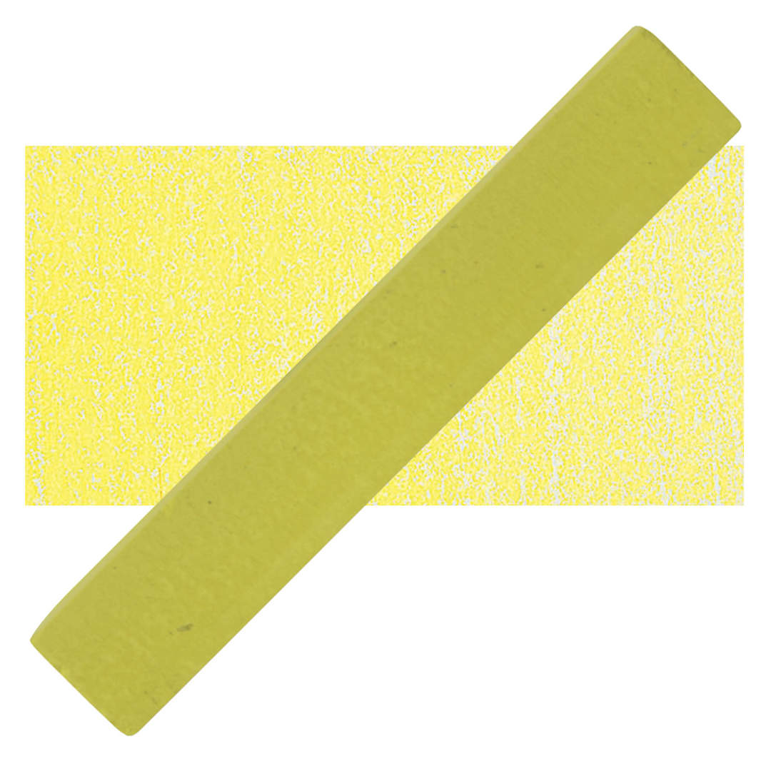 Open in modal - Holbein Artists' Soft Pastel - Yellow 3 pastel and swatch