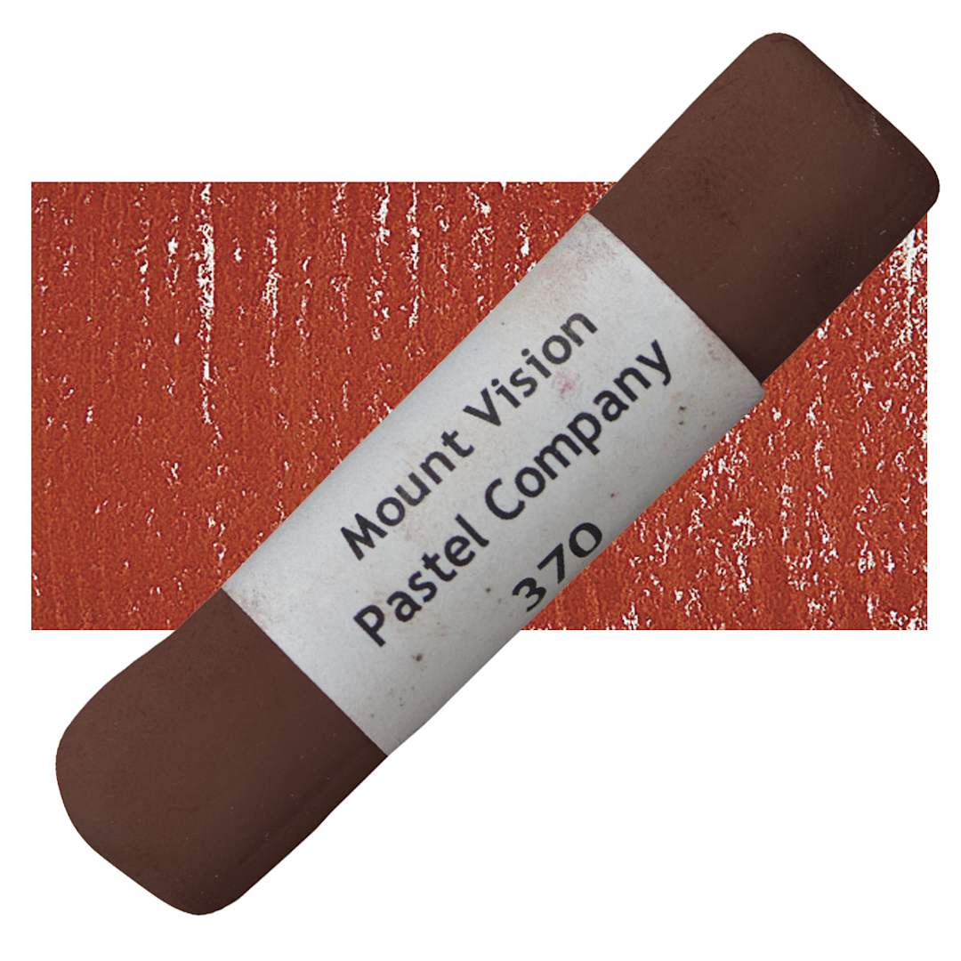 Open in modal - Mount Vision Handmade Pastel - Brick Red 370 pastel and swatch