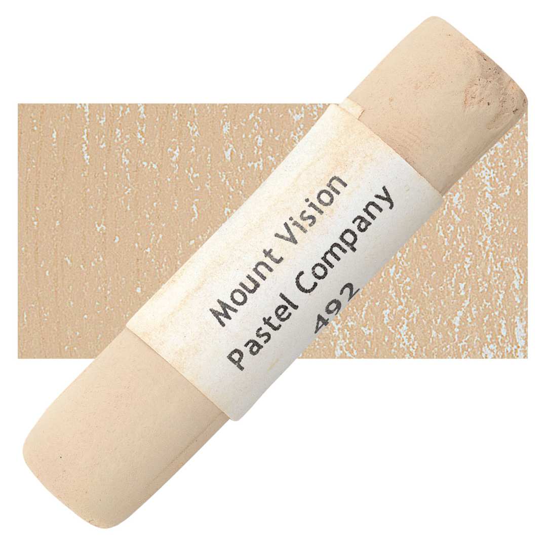 Open in modal - Mount Vision Handmade Pastel - Pink Flesh Ochre 492 pastel and swatch
