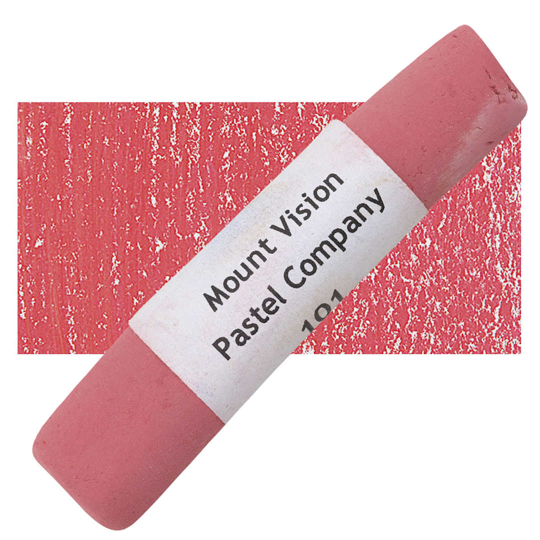 Open in modal - Mount Vision Handmade Pastel - Reddish Coral 101 pastel and swatch