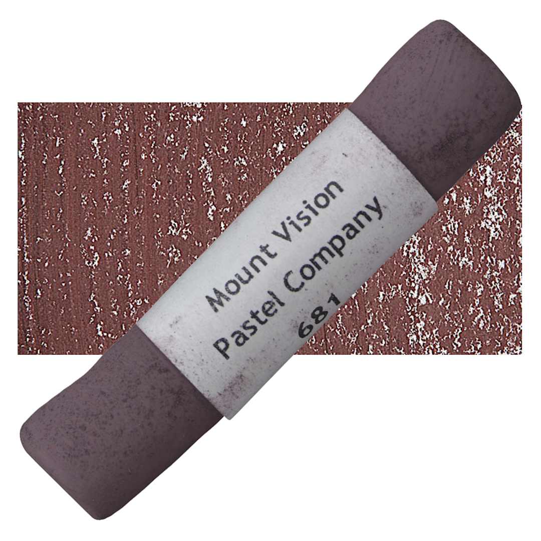 Open in modal - Mount Vision Handmade Pastel - Thunderstorm Red 681 pastel and swatch