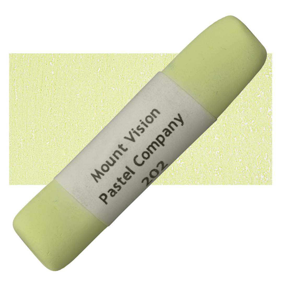 Open in modal - Mount Vision Handmade Pastel - Yellow Green 202 pastel and swatch
