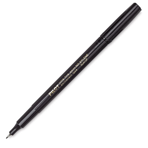 Open in modal - Pilot Extra Fine Point Permanent Marker - Single Marker shown at angle