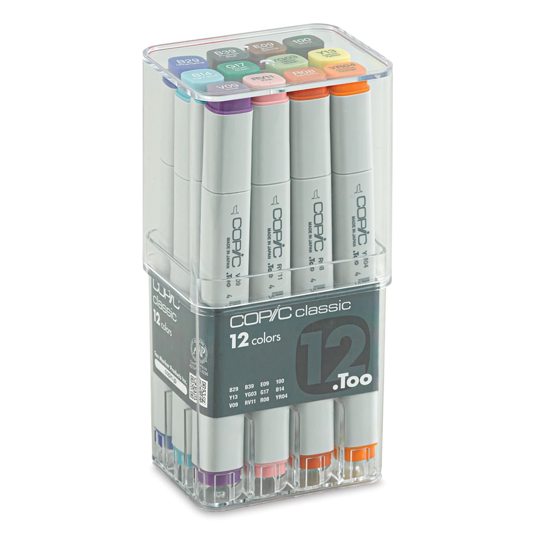 Open in modal - Copic Classic Marker - Basic Colors, Set of 12
