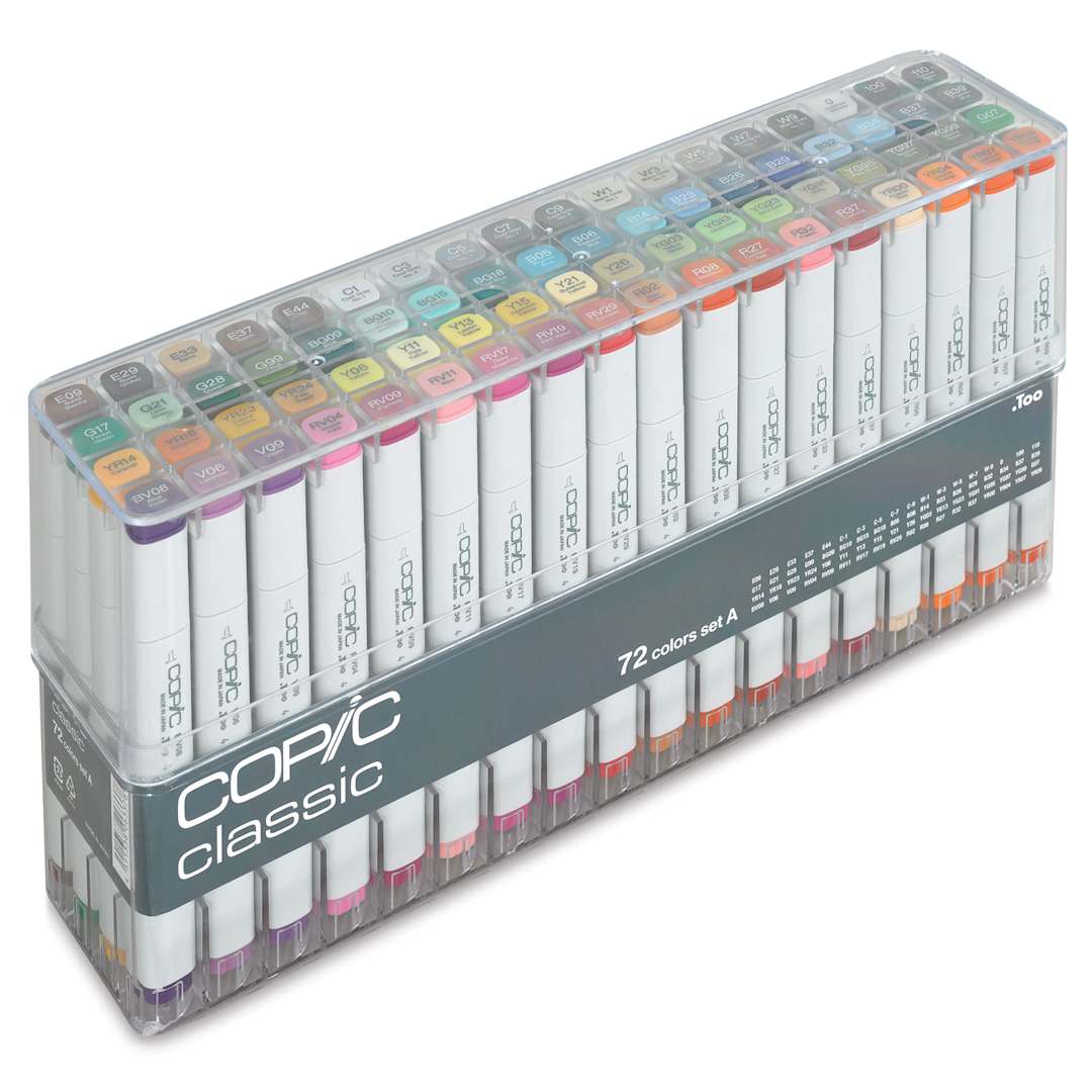 Open in modal - Copic Classic Marker - Set of 72, Set A Broad Range