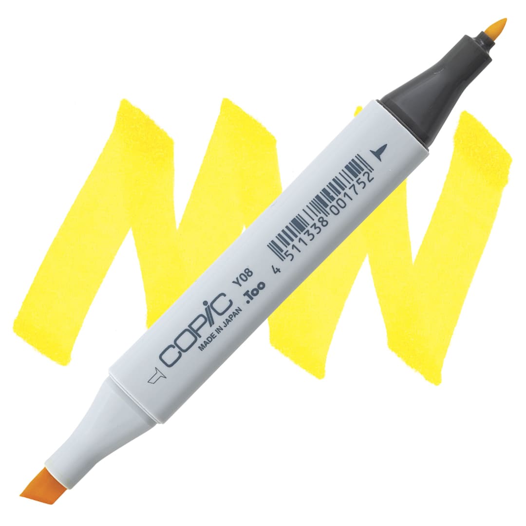 Open in modal - Copic Classic Marker - Acid Yellow Y08 marker and swatch