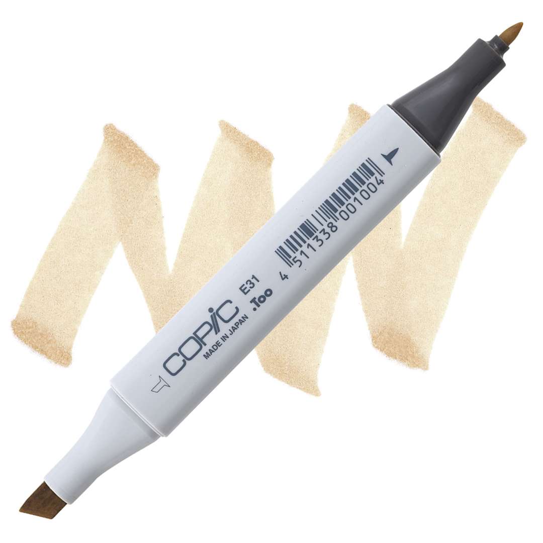Open in modal - Copic Classic Marker - Brick Beige E31 marker and swatch