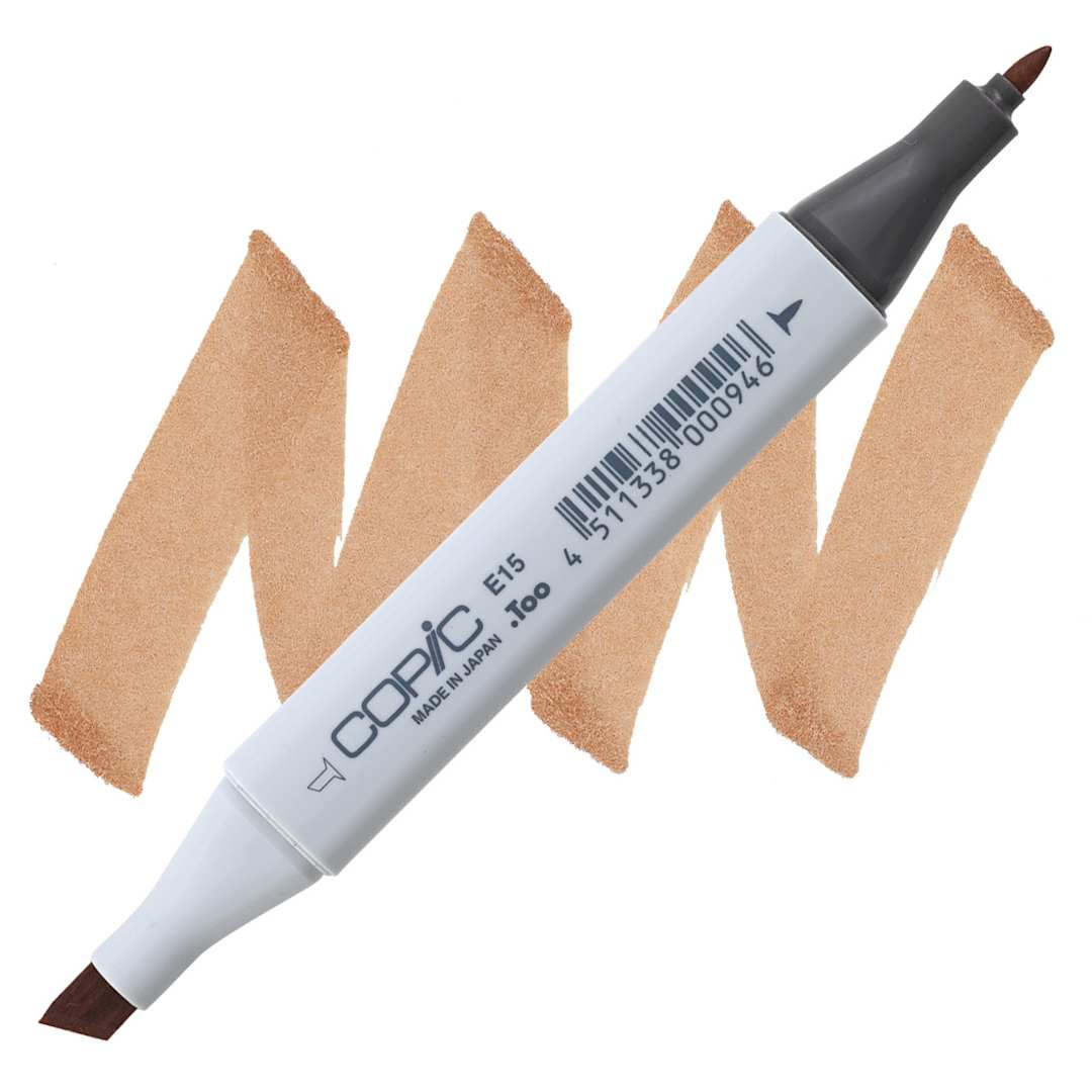 Open in modal - Copic Classic Marker - Earthenware E15 marker and swatch
