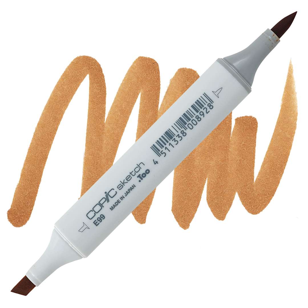 Open in modal - Copic Sketch Marker - Baked Clay E99 marker and swatch