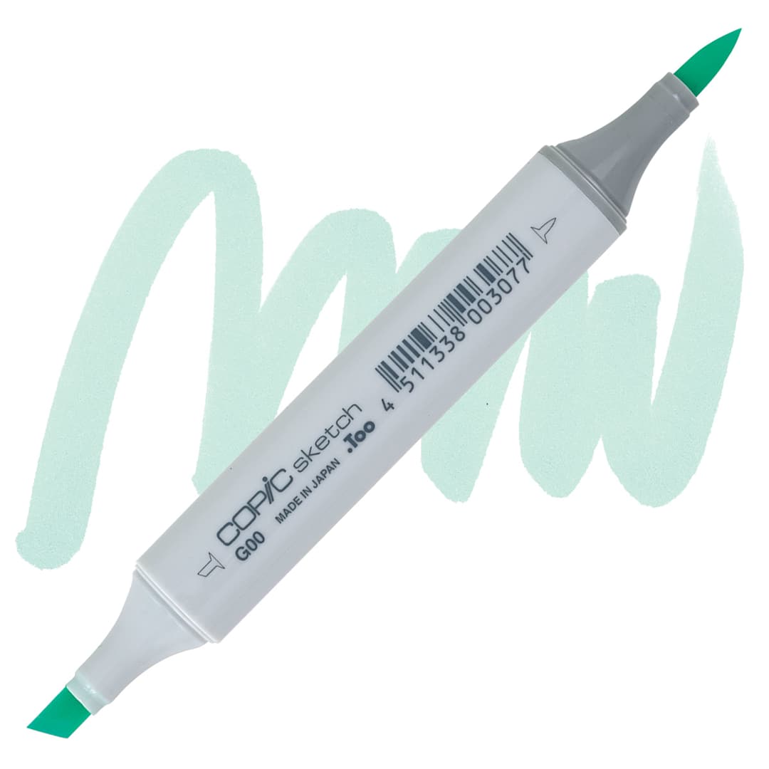 Open in modal - Copic Sketch Marker - Jade Green G00 marker and swatch