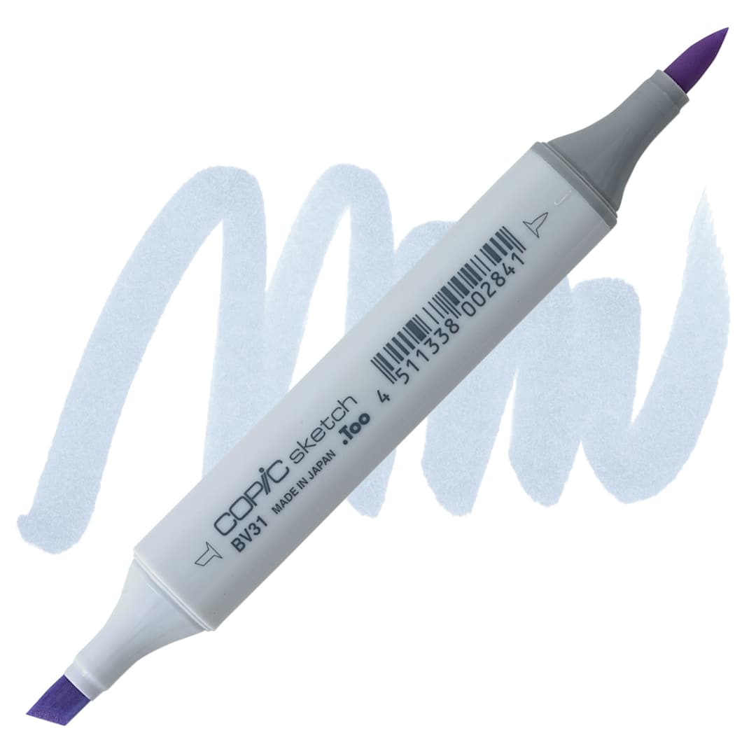 Open in modal - Copic Sketch Marker - Pale Lavender BV31 marker and swatch