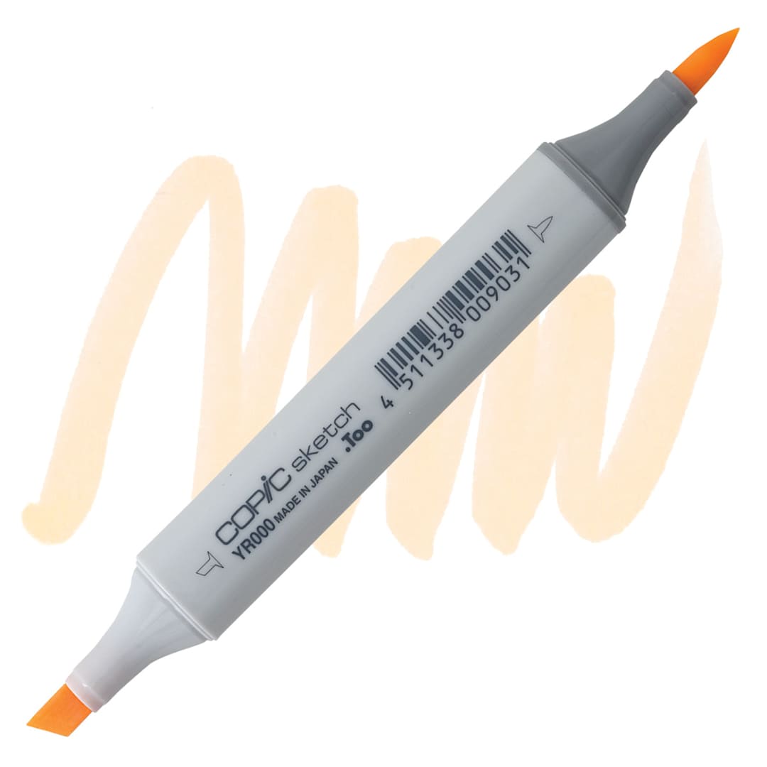 Open in modal - Copic Sketch Marker - Silk YR000 marker and swatch