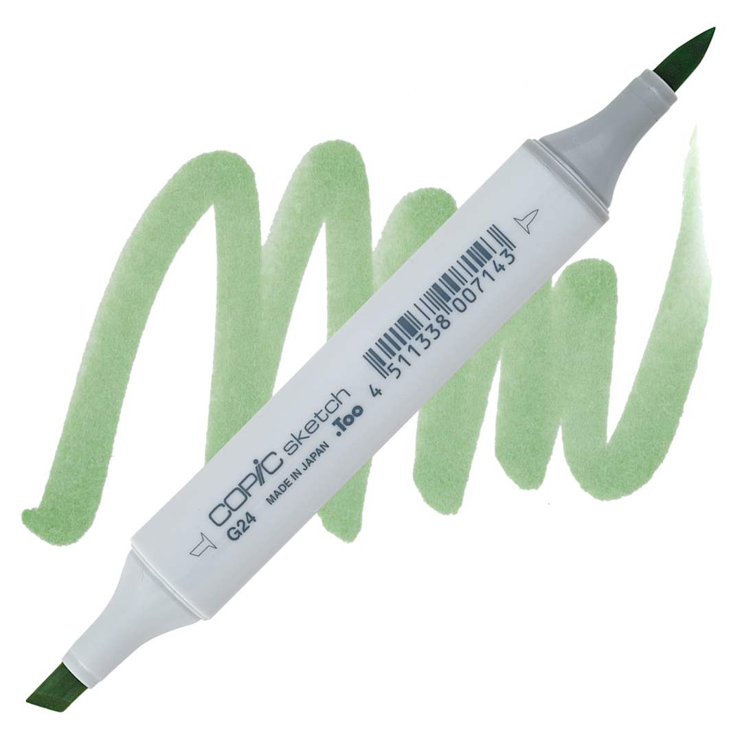 Open in modal - Copic Sketch Marker - Willow G24 marker and swatch