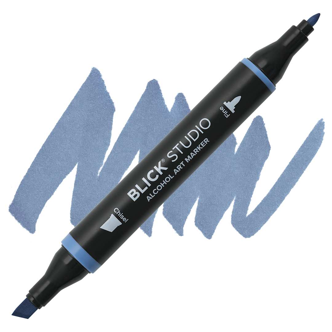 Open in modal - Blick Studio Alcohol Art Marker - 557 Niagara Falls, swatch and marker