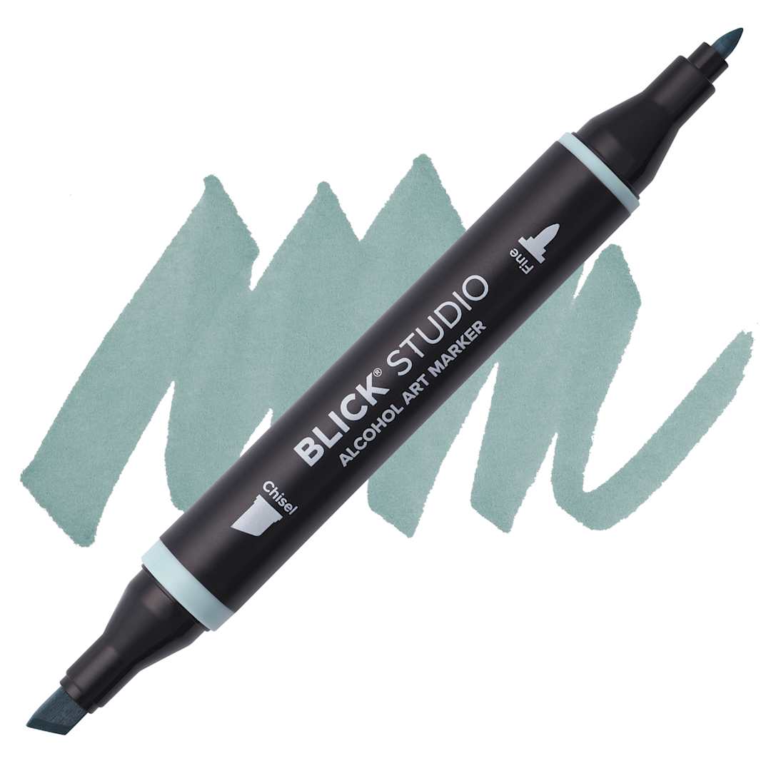 Open in modal - Blick Studio Alcohol Art Marker - 062 Sea Glass, swatch and marker