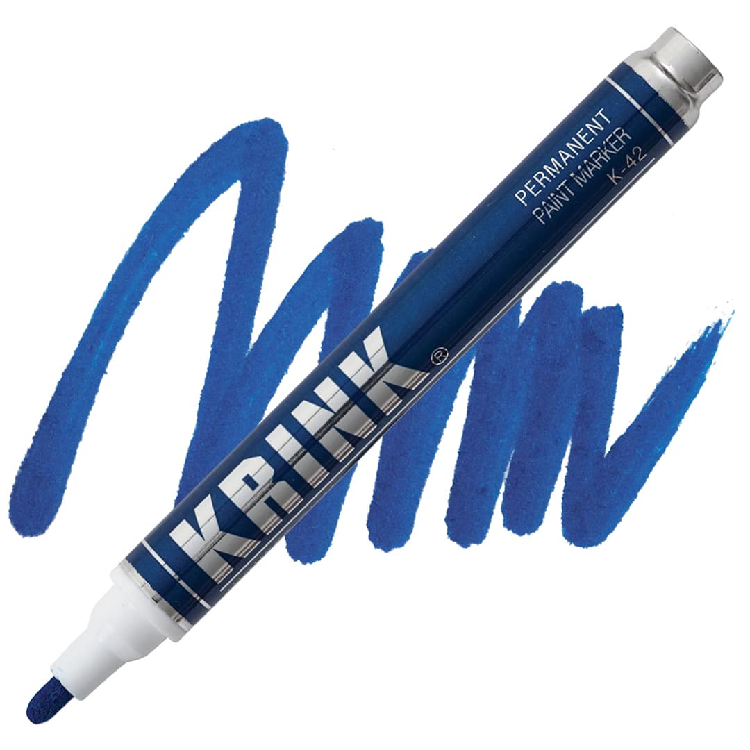 Open in modal - KRINK K-42 Paint Marker - Blue marker and swatch