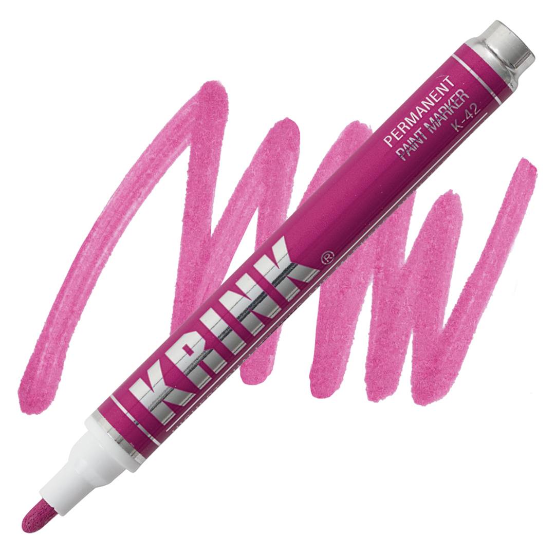 Open in modal - KRINK K-42 Paint Marker - Pink marker and swatch