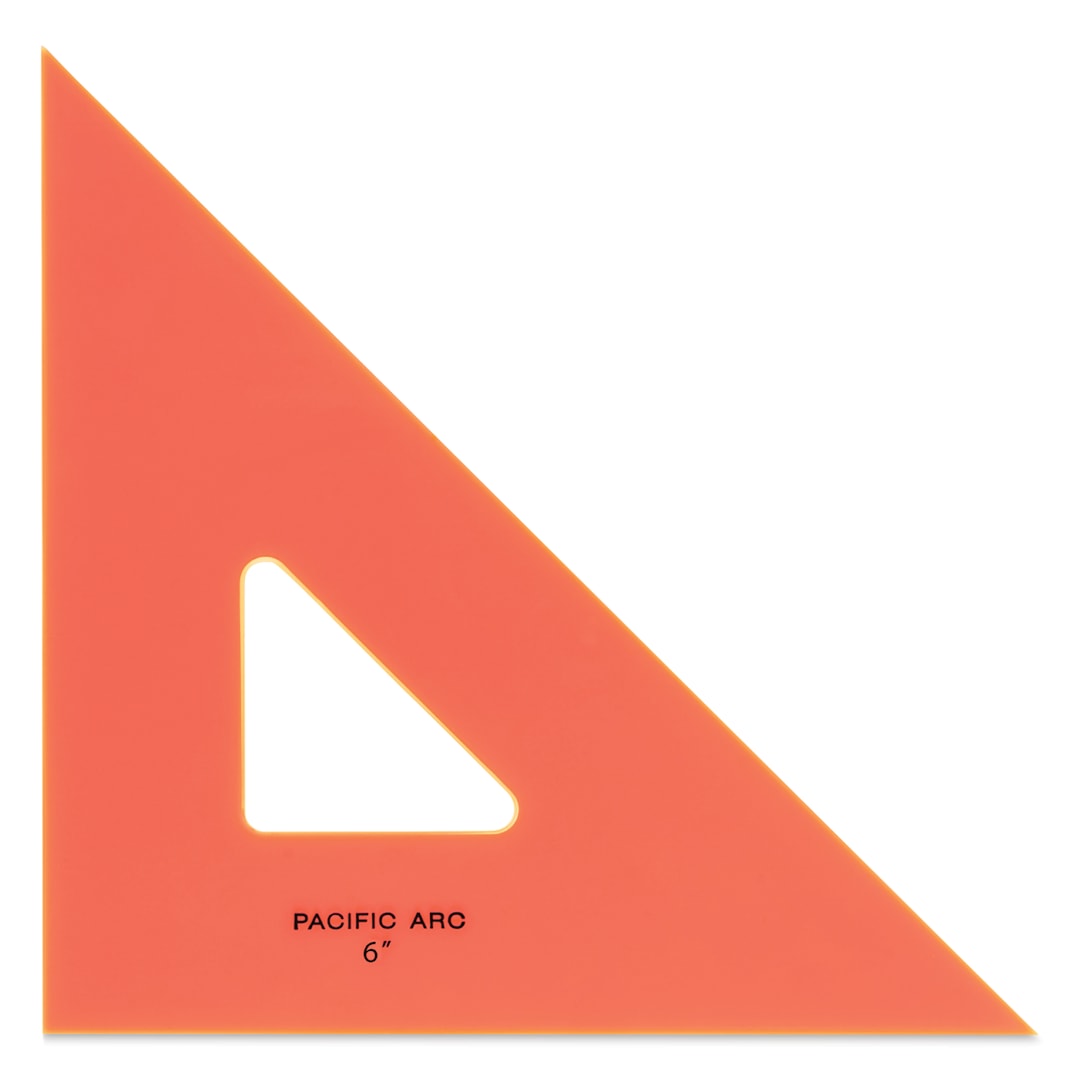 Open in modal - Pacific Arc Professional Fluorescent Triangle - 6", 45-90 Degree