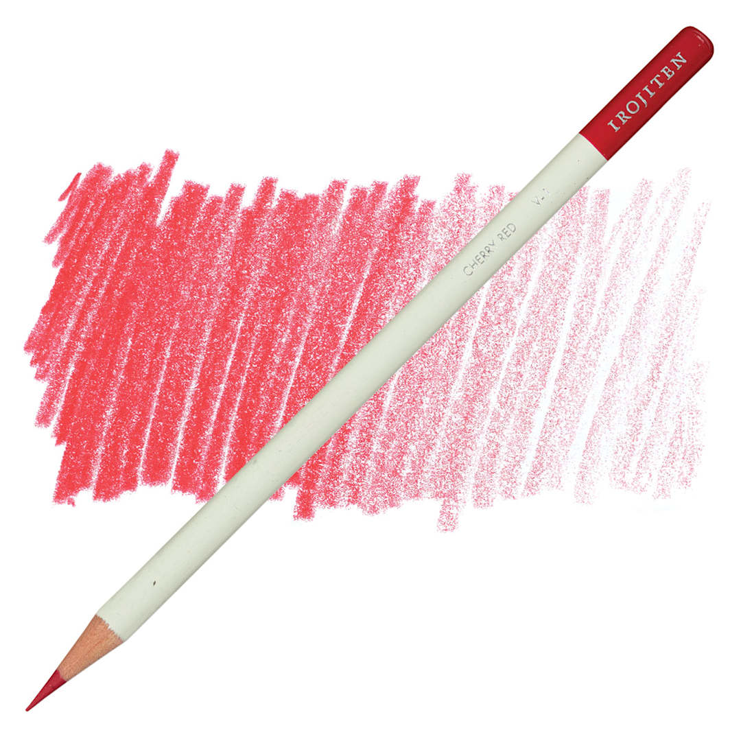 Open in modal - Irojiten Color Pencil - Cherry Red pencil and swatch