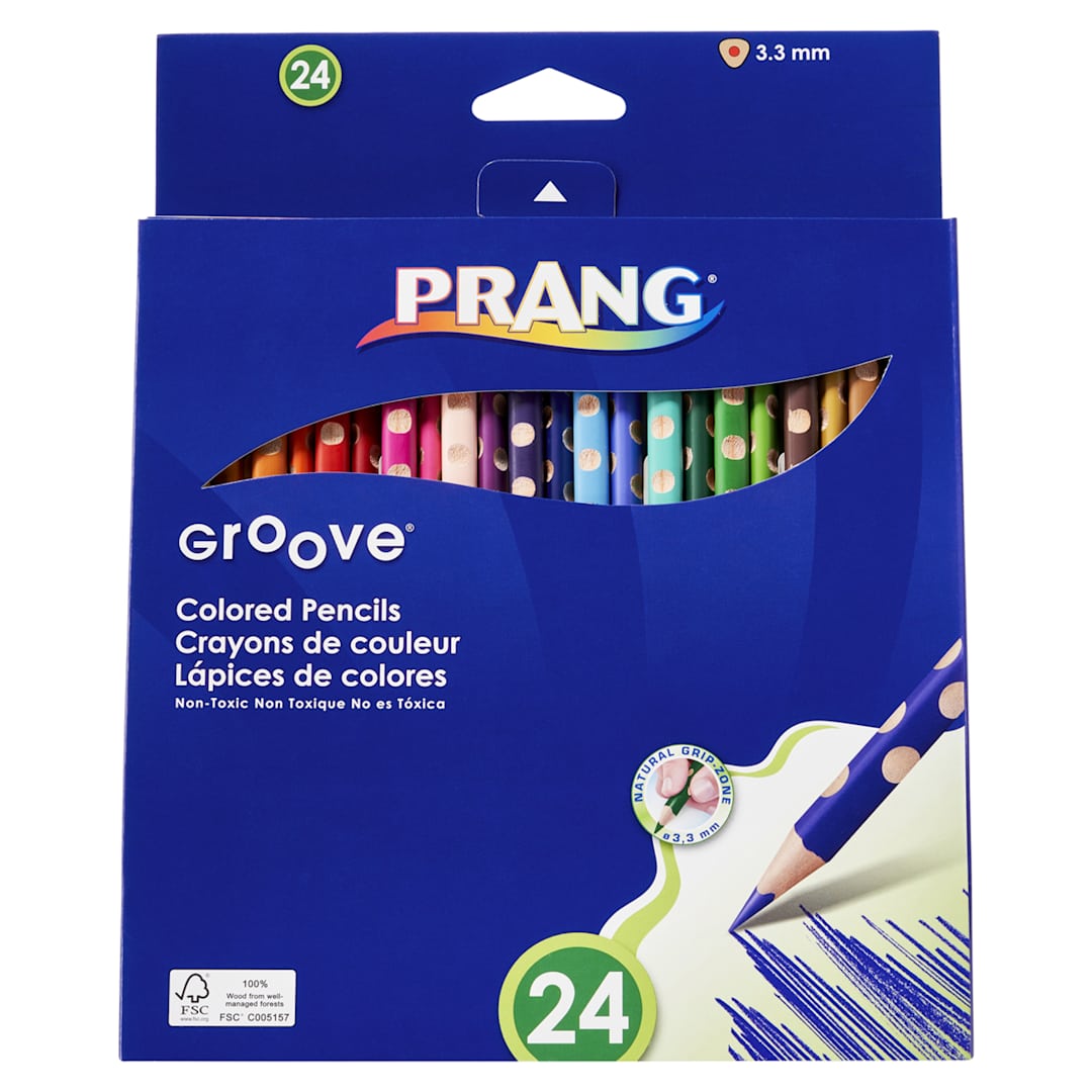 Open in modal - Groove Slim Colored Pencil Sets 24-Color Set